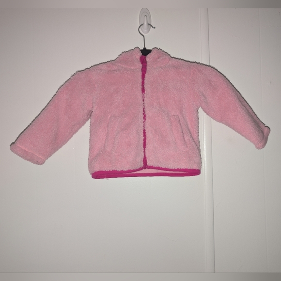 Wonderkids Fuzzy Pink Hoodie with Ears - Picture 6 of 7